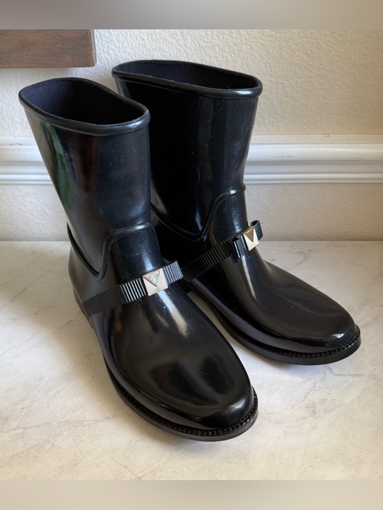MICHAEL Michael Kors Shoes - MICHAEL Michael Kors Glossy Black Mid-Calf Rain Boots